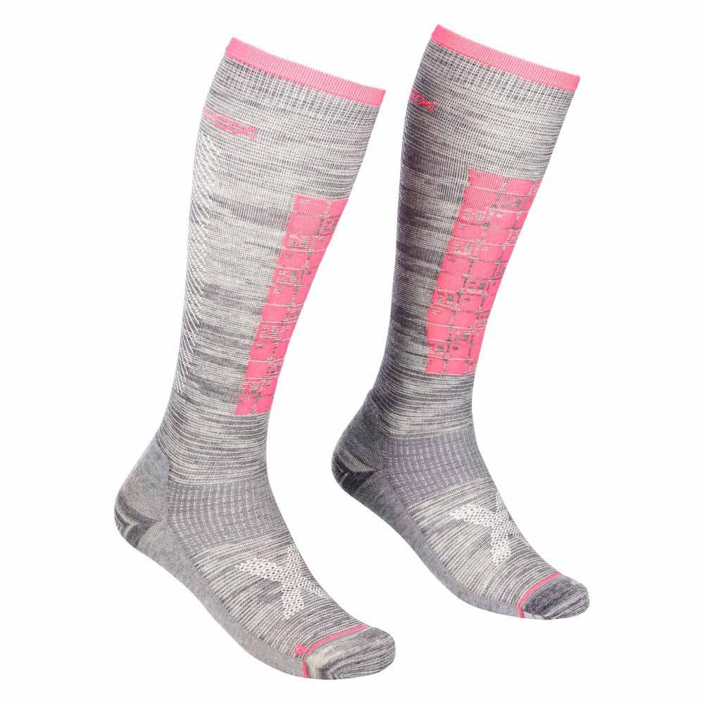 ponožky ORTOVOX SKI COMPRESSION LONG SOCKS W GREY BLEND